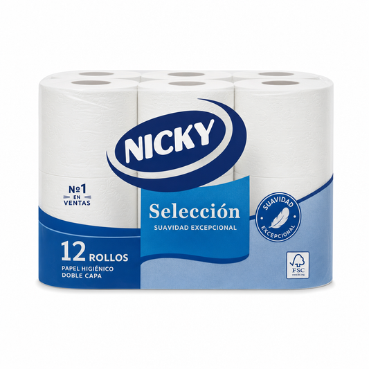 Papel Higiénico Nicky Selección 12R